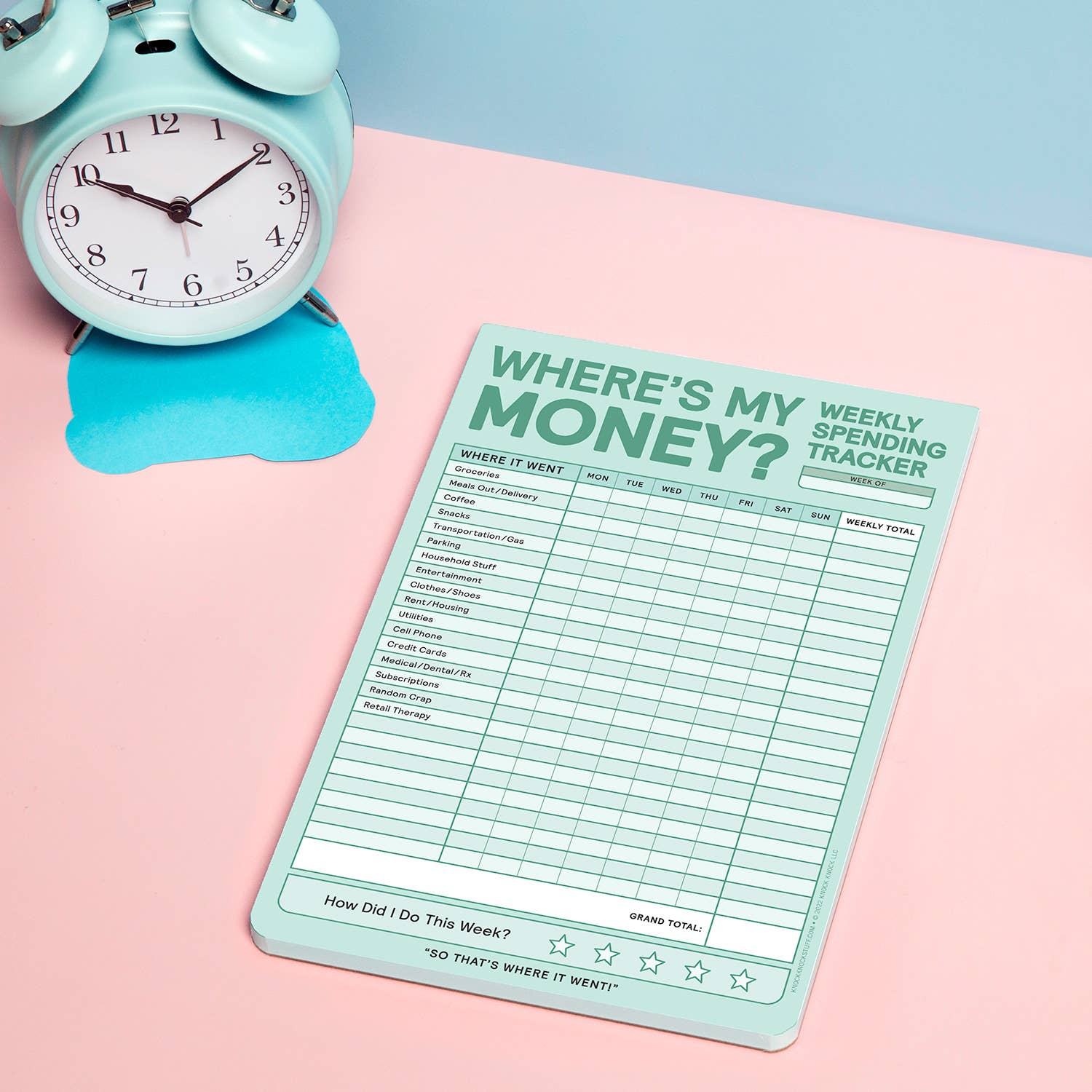 Weekly Money Tracker Pad - Purpose + Passion Boutique