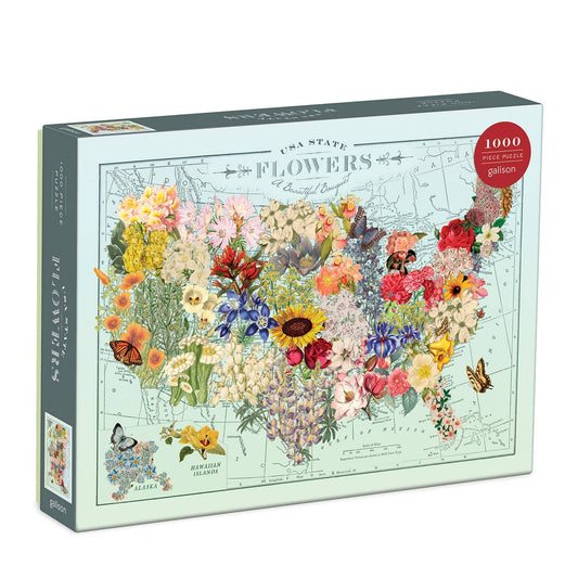 Wendy Gold USA State Flowers 1000 Piece Puzzle - Purpose + Passion Boutique