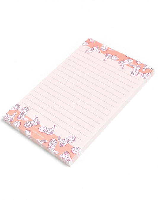 Western Cowgirl Boots Notepad - Purpose + Passion Boutique