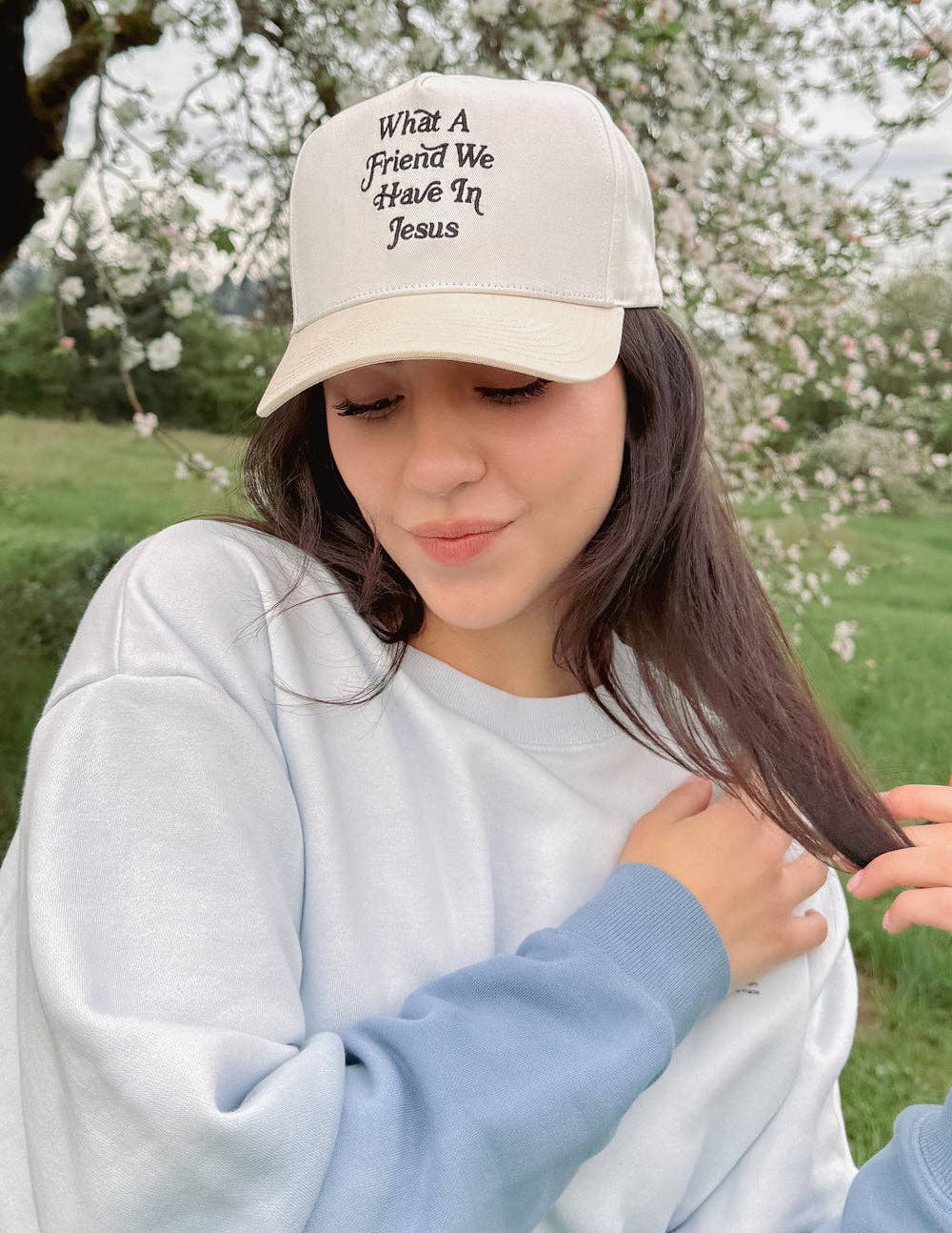 What a Friend in Jesus Trucker Hat - Purpose + Passion Boutique