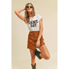 White & Black Game Day Graphic Tee - Purpose + Passion Boutique