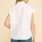 White Button - Down Tunic Blouse - Purpose + Passion Boutique