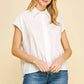 White Button - Down Tunic Blouse - Purpose + Passion Boutique