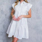 White Denim Mini Dress - Purpose + Passion Boutique