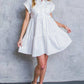 White Denim Mini Dress - Purpose + Passion Boutique