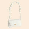 White Faux Leather Rope Strap Shoulder Bag - Purpose + Passion Boutique