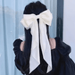 White Grand Bow Hair Clip - Purpose + Passion Boutique