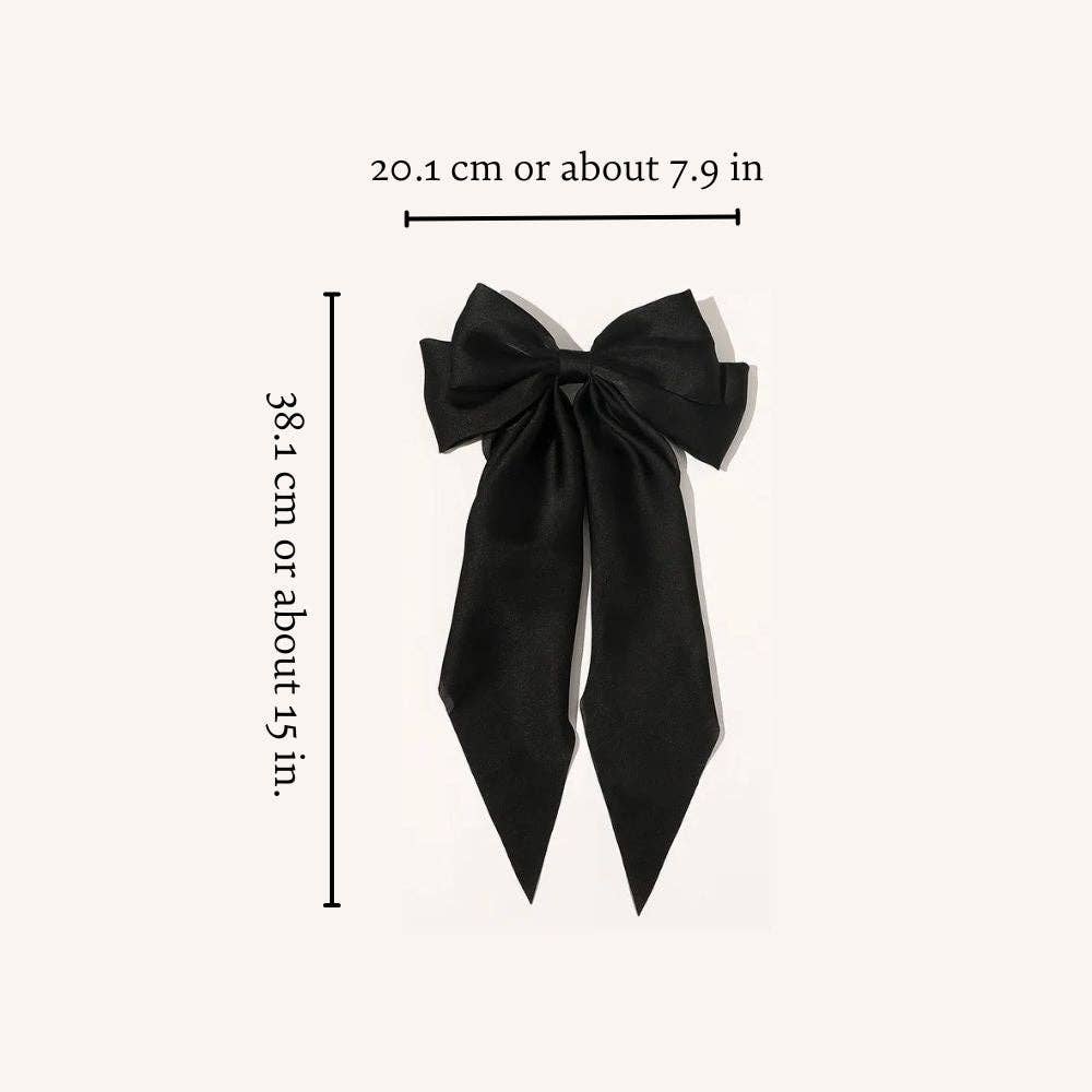 White Grand Bow Hair Clip - Purpose + Passion Boutique