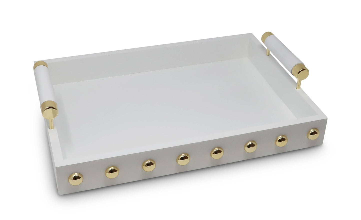 White High Gloss Decorative Tray - Purpose + Passion Boutique