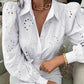 White Hollow Bubble Sleeve Top - Purpose + Passion Boutique