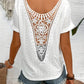 White Knit Cutout Short Sleeve - Purpose + Passion Boutique