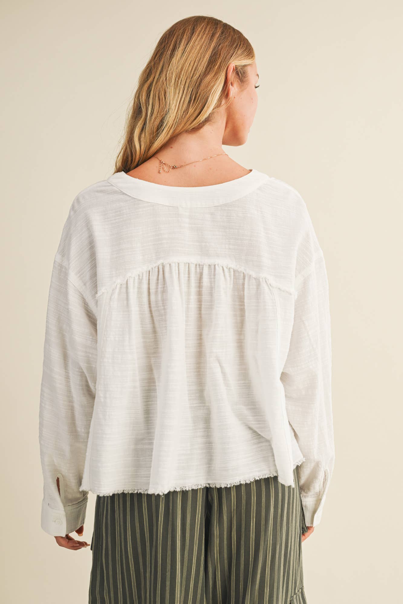 White Lace - Trimmed Top - Purpose + Passion Boutique