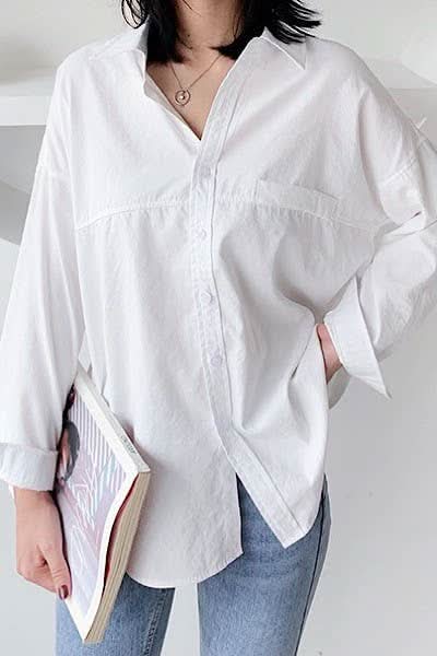 White Long Sleeve Button - up - Purpose + Passion Boutique