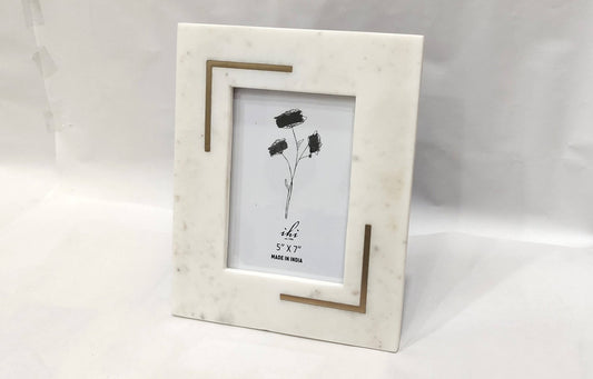 White Marble Photo Frame - Purpose + Passion Boutique