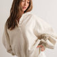 White Melange Pullover - Purpose + Passion Boutique