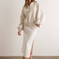 White Melange Pullover - Purpose + Passion Boutique