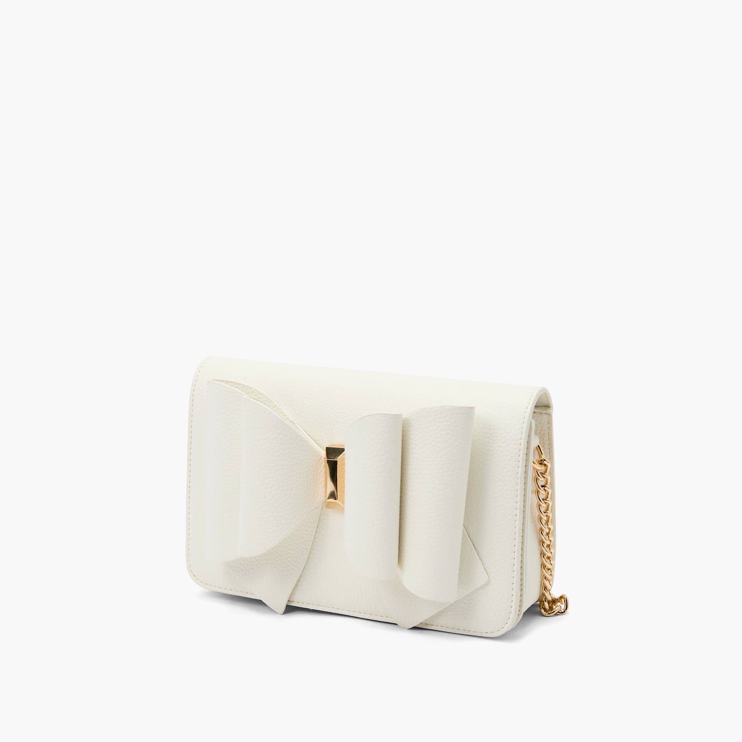 White Overflap Bow Crossbody - Purpose + Passion Boutique