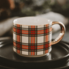 White Plaid Coffee Mug - Purpose + Passion Boutique