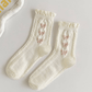 White Ruffled Edge Socks for Women - Purpose + Passion Boutique