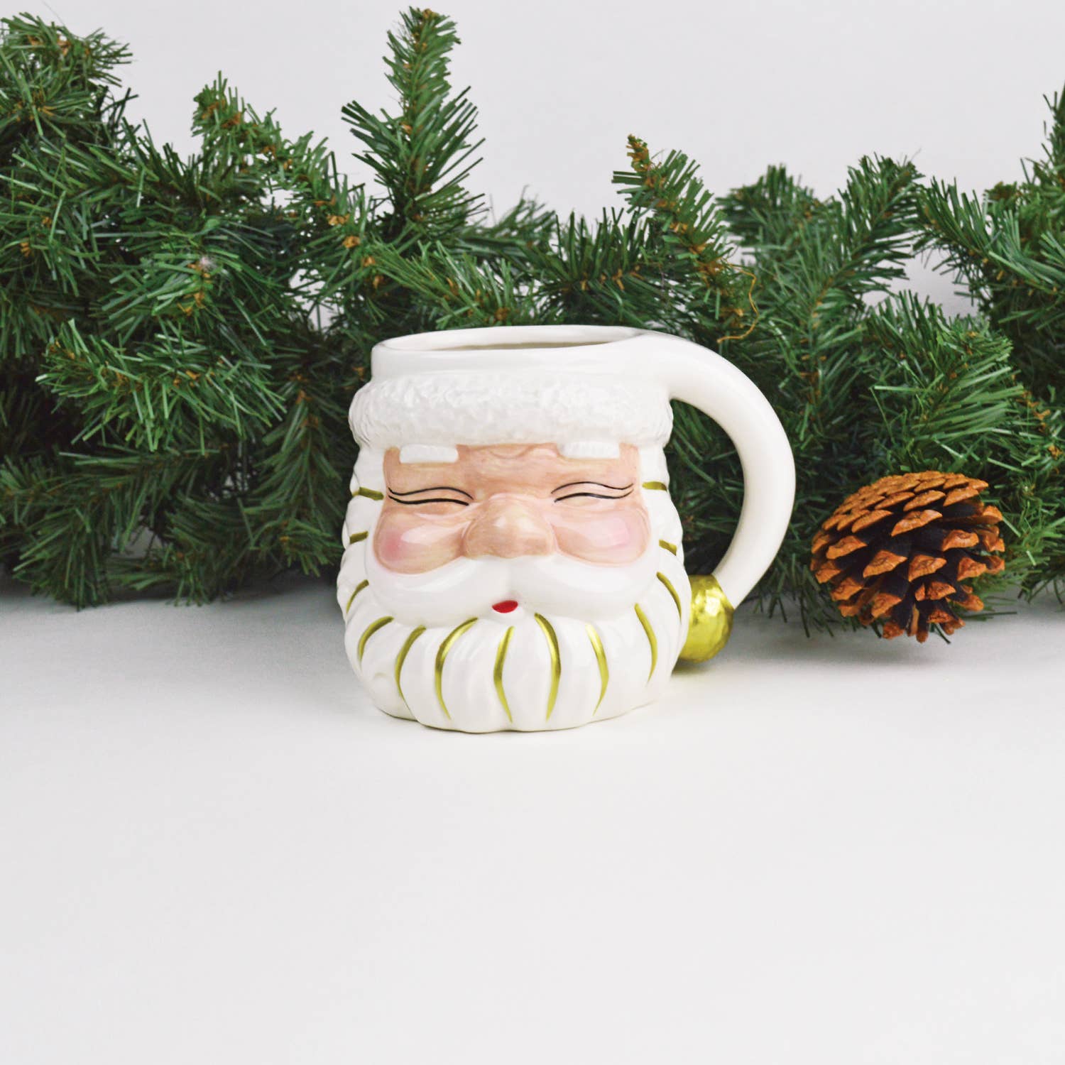 White Santa Mug - Purpose + Passion Boutique