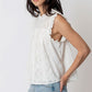 White Sleeveless Eyelet Top - Purpose + Passion Boutique