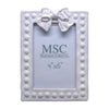 Whitewash Bow 4x6 Picture Frame - Purpose + Passion Boutique