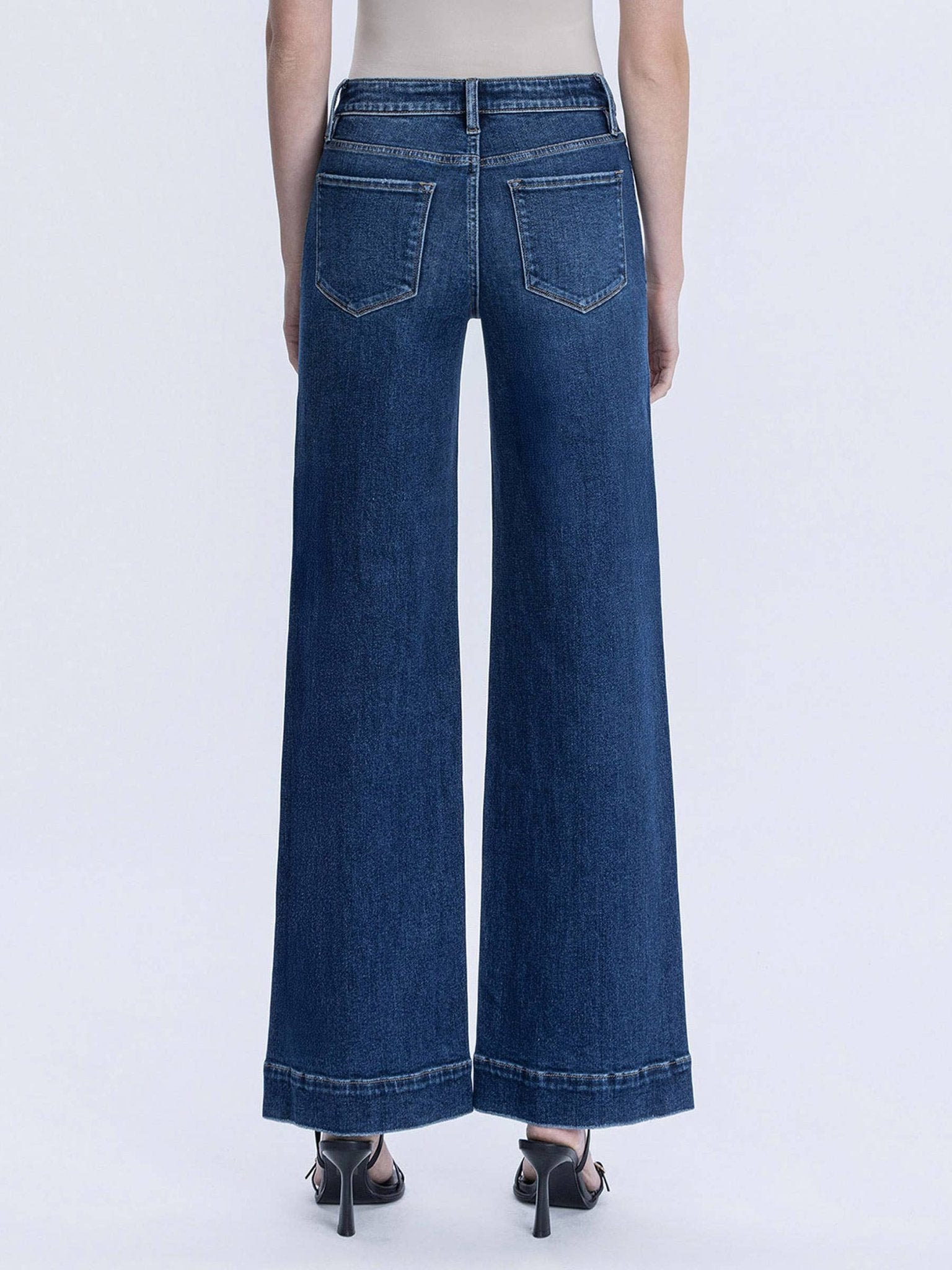 Wide Trouser High Rise Medium Wash Jean - Purpose + Passion Boutique
