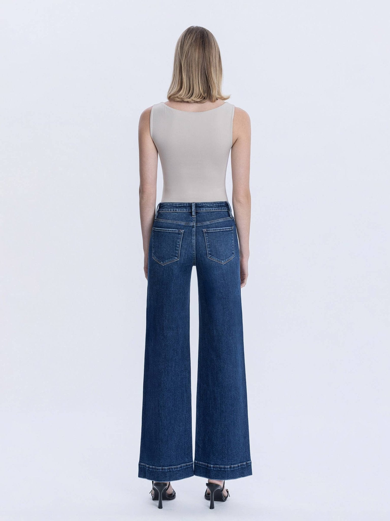 Wide Trouser High Rise Medium Wash Jean - Purpose + Passion Boutique