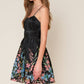 Wildflower Black Woven Mini Dress - Purpose + Passion Boutique