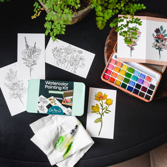 Wildflower Meadow Watercolor Painting Kit - Purpose + Passion Boutique