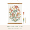 Wildflowers Meditative Art Paint by Number Kit + Frame - Purpose + Passion Boutique