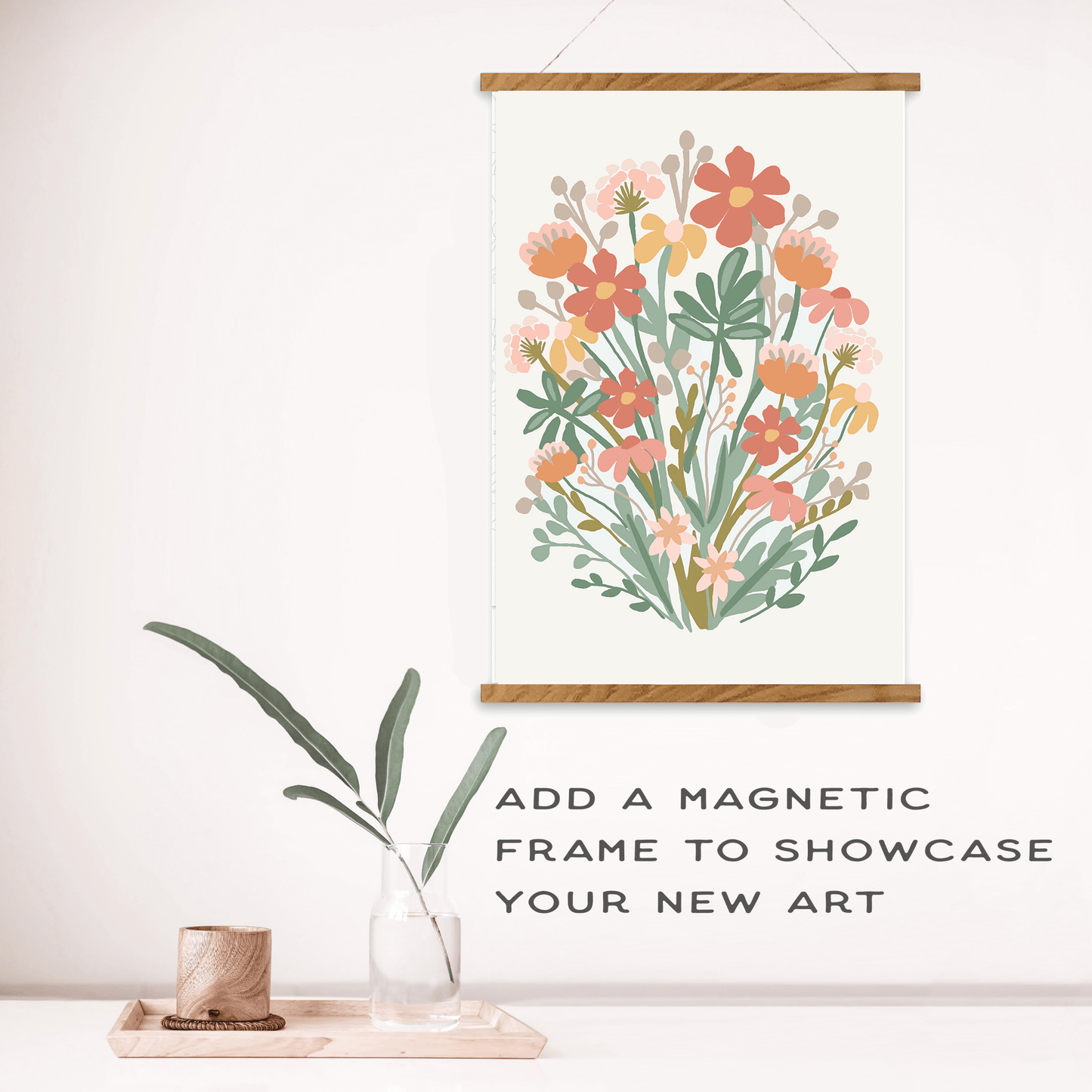 Wildflowers Meditative Art Paint by Number Kit + Frame - Purpose + Passion Boutique