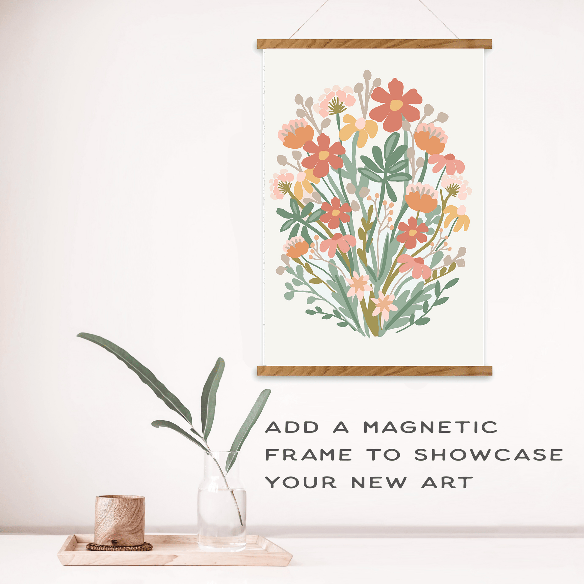 Wildflowers Meditative Art Paint by Number Kit + Frame - Purpose + Passion Boutique