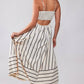 Wildflowers Striped Maxi Dress - Purpose + Passion Boutique