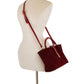 Wine Bronze Latch Suede Mini Tote - Purpose + Passion Boutique