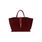 Wine Bronze Latch Suede Mini Tote - Purpose + Passion Boutique