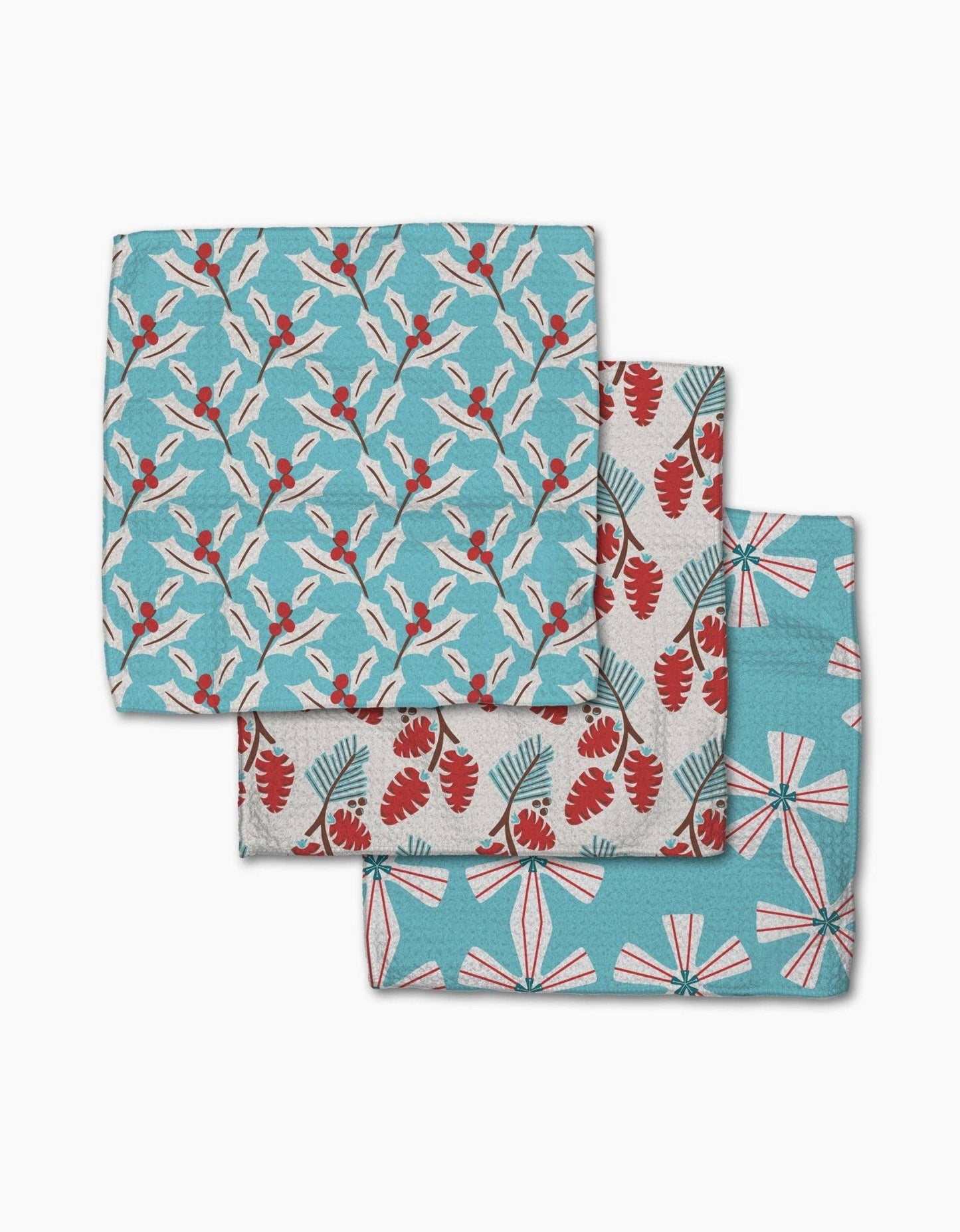 Winter Holly Dishcloth Set - Purpose + Passion Boutique