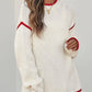 Winter Pullover Contrast Stitching Sweater - Purpose + Passion Boutique