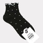 Women's Crew Frill Dot Socks - Purpose + Passion Boutique