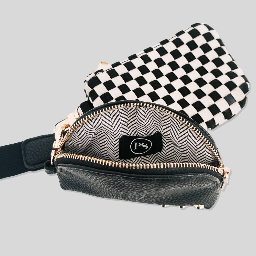 Wonderlust Woven Dual Pouch Wristlet  - Purpose + Passion Boutique