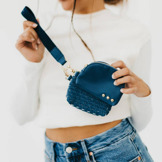 Wonderlust Woven Dual Pouch Wristlet  - Purpose + Passion Boutique