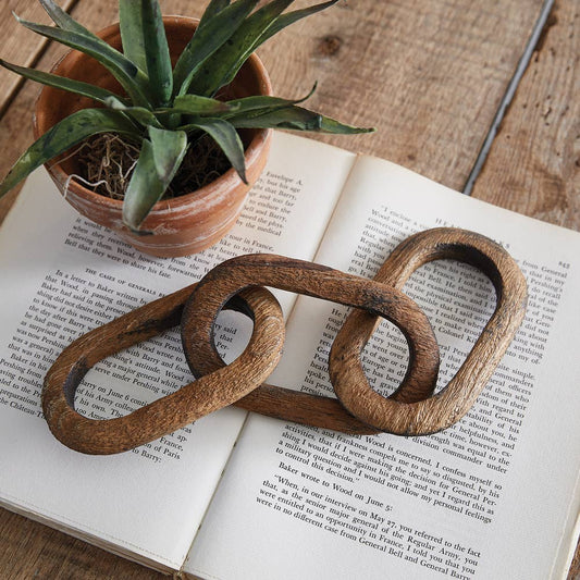 Wood Chain Tabletop Decor - Purpose + Passion Boutique