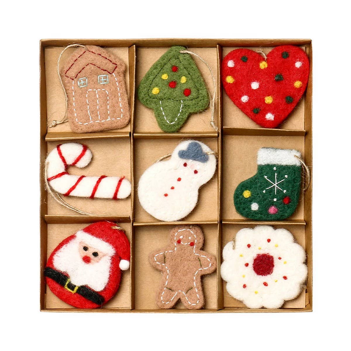 Wool Felt Christmas Ornament (9pc) - Purpose + Passion Boutique