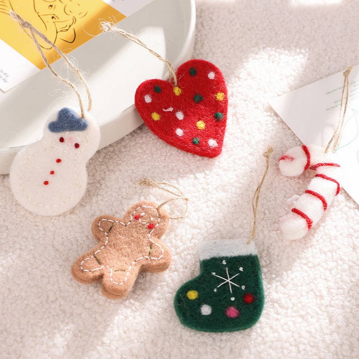 Wool Felt Christmas Ornament (9pc) - Purpose + Passion Boutique