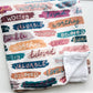 Words of Affirmation Minky Blanket - Purpose + Passion Boutique