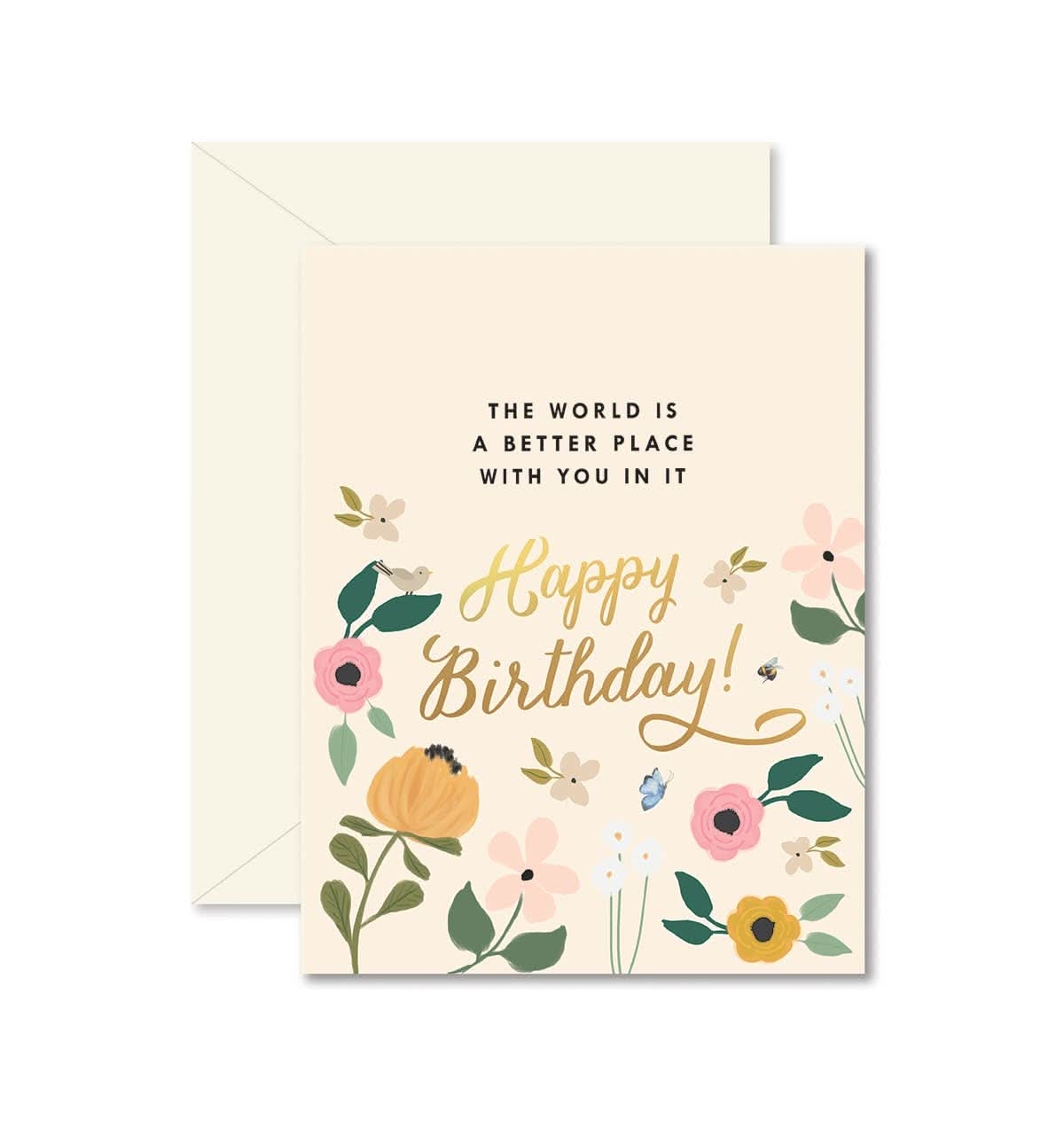 World is a better place with you Birthday Card - Purpose + Passion Boutique