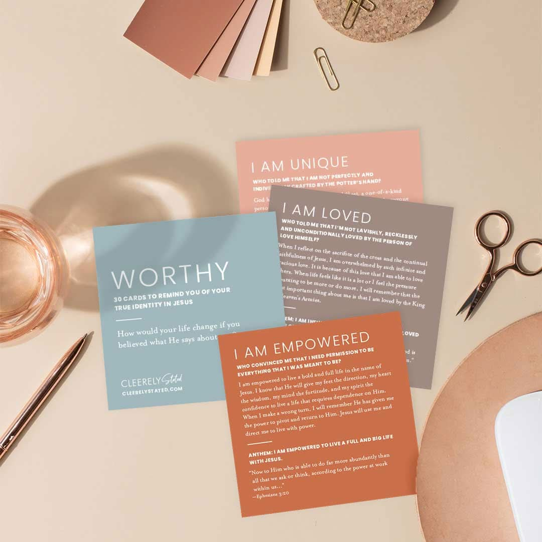 Worthy Collection Cards w/Stand - Purpose + Passion Boutique