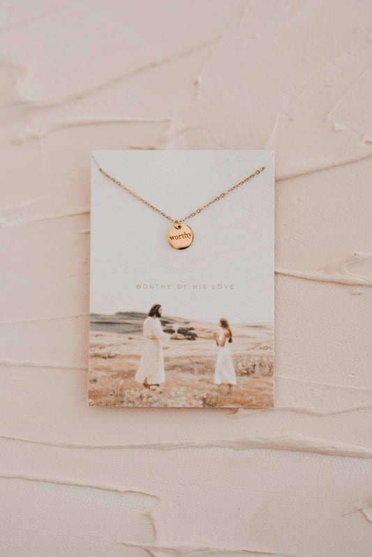 Worthy Disc Necklace - Purpose + Passion Boutique