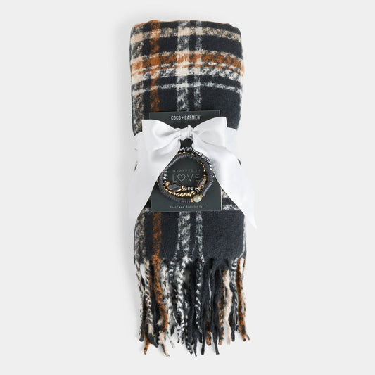 Woven Scarf + Bracelet Set - Purpose + Passion Boutique