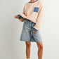 Yellow / Blue Striped Oversized Crewneck Long Sleeve Sweater - Purpose + Passion Boutique